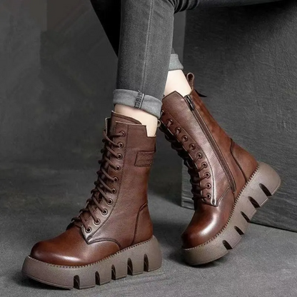 Frieda – Modische Orthopädische Lederstiefel