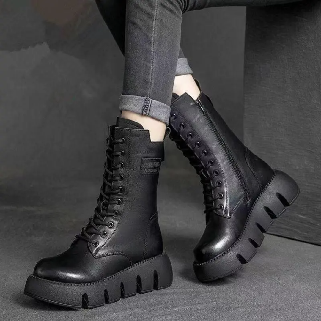 Frieda – Modische Orthopädische Lederstiefel