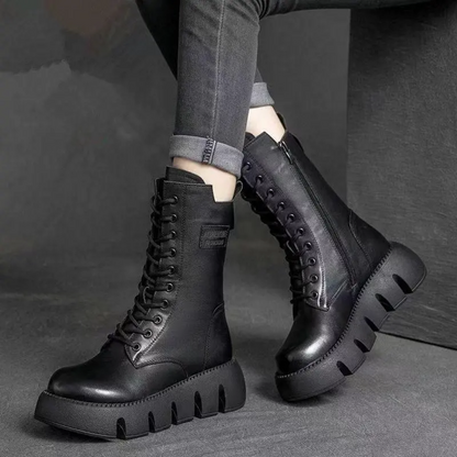 Frieda – Modische Orthopädische Lederstiefel