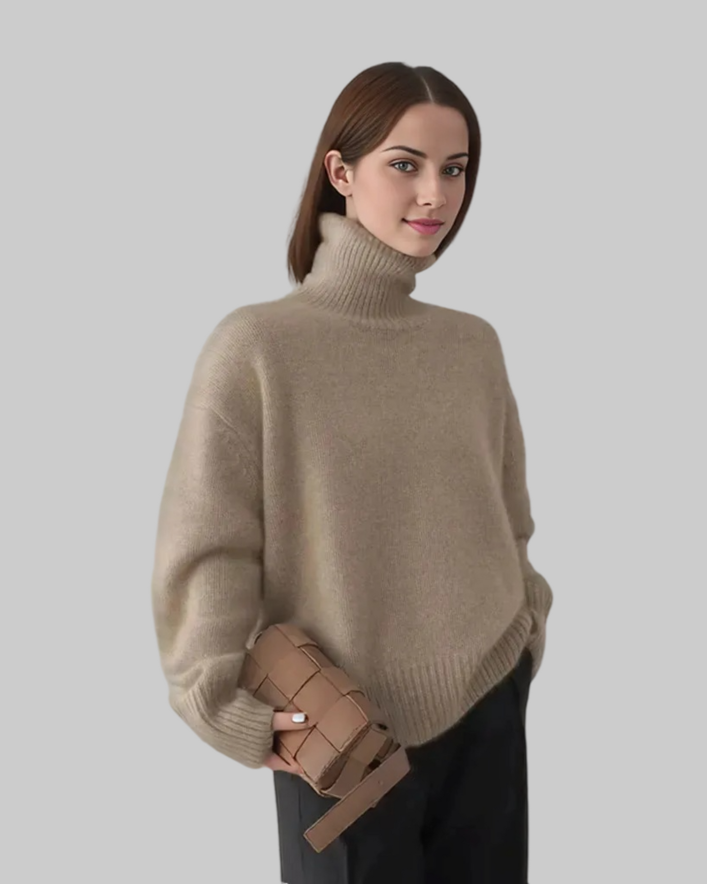 Johanna - Gestrickter Rollkragenpullover