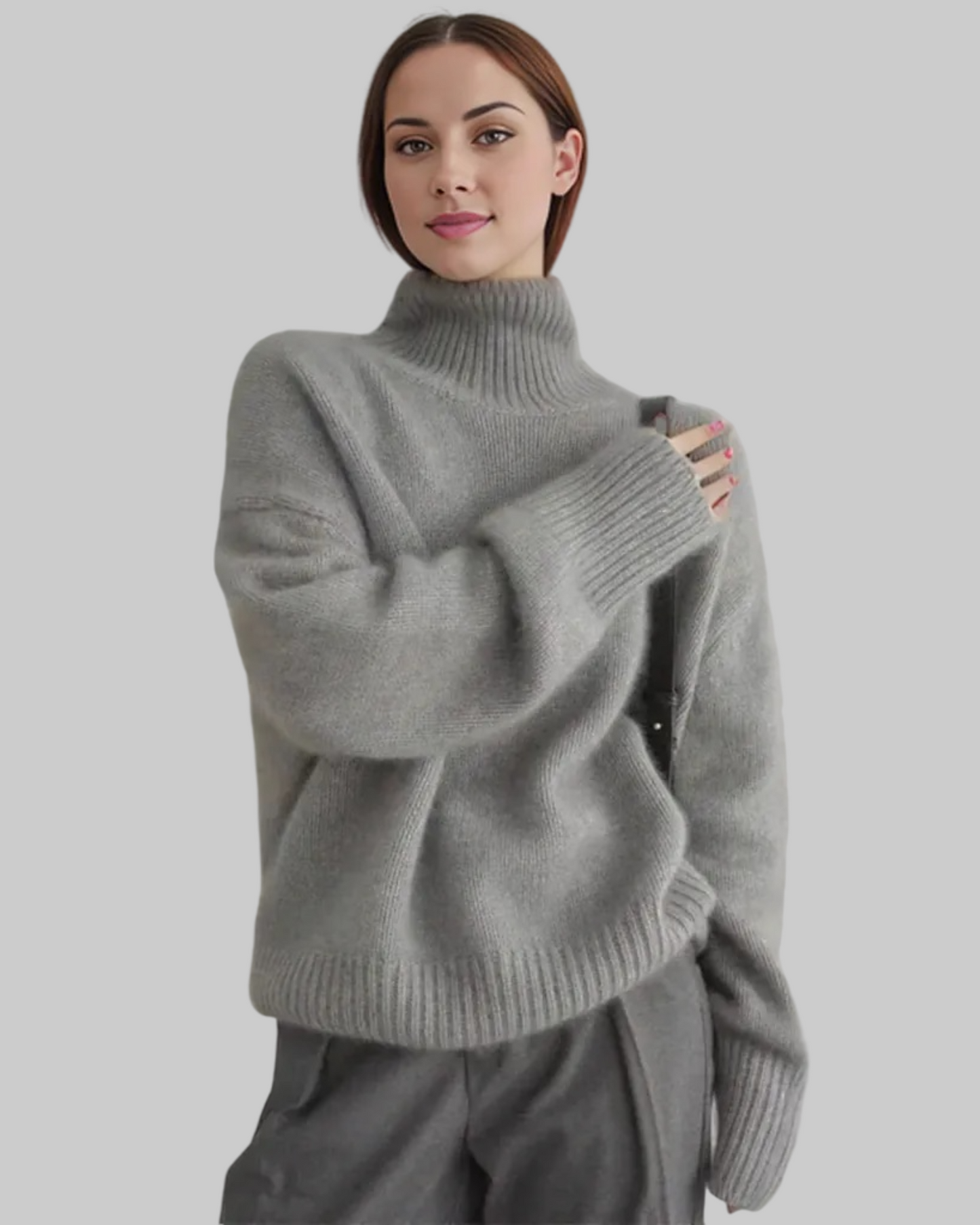 Johanna - Gestrickter Rollkragenpullover